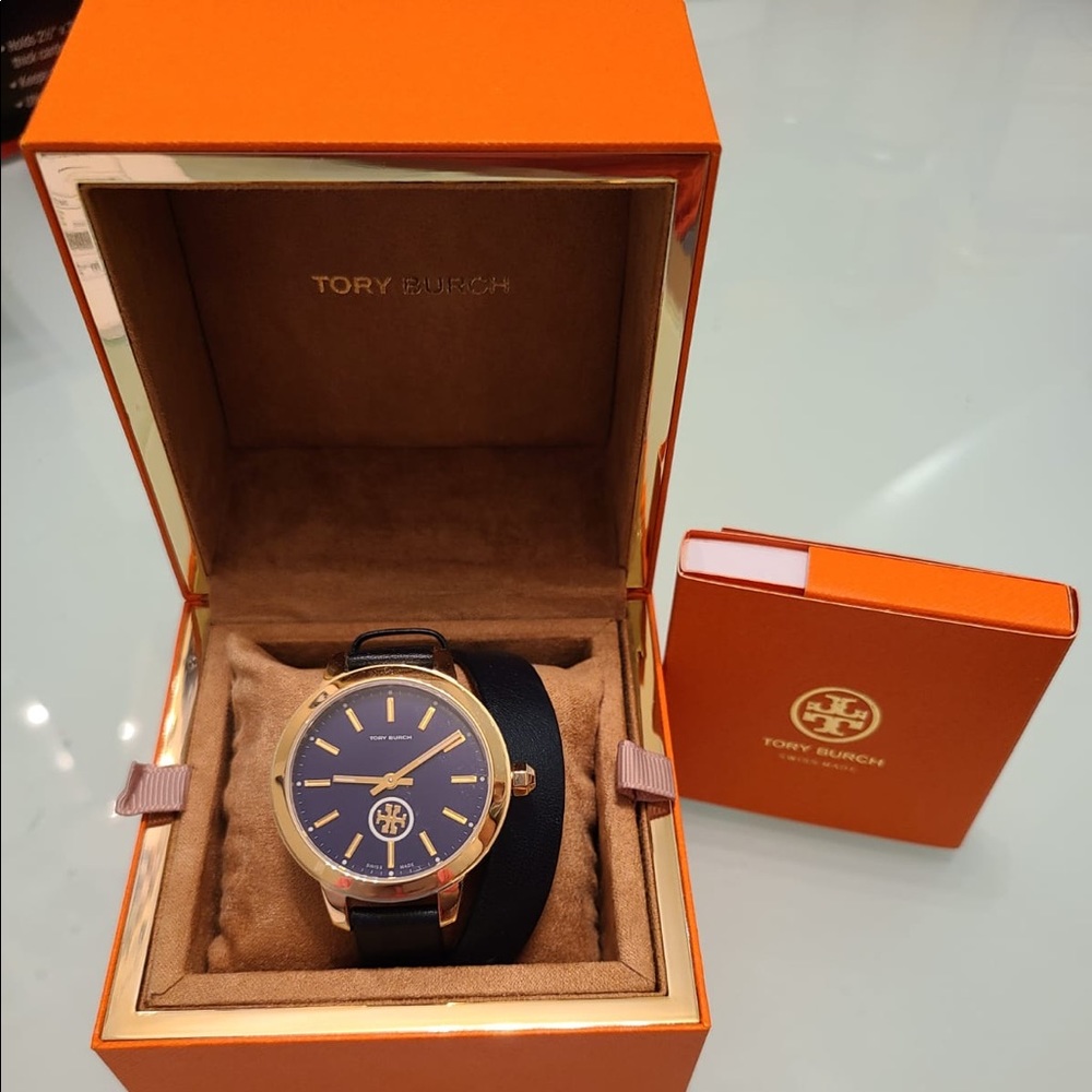 Tory Burch Navy Wrap Watch